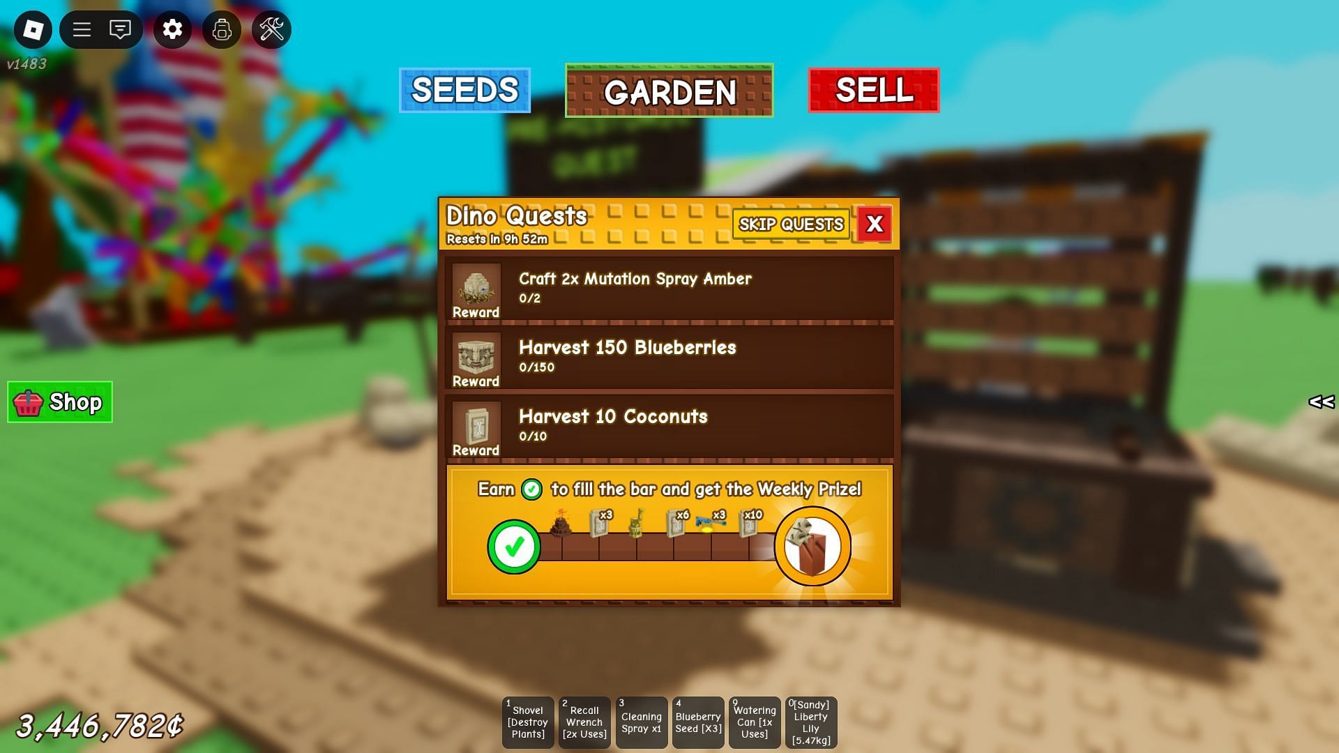 The Dino Quests (Image via Roblox)